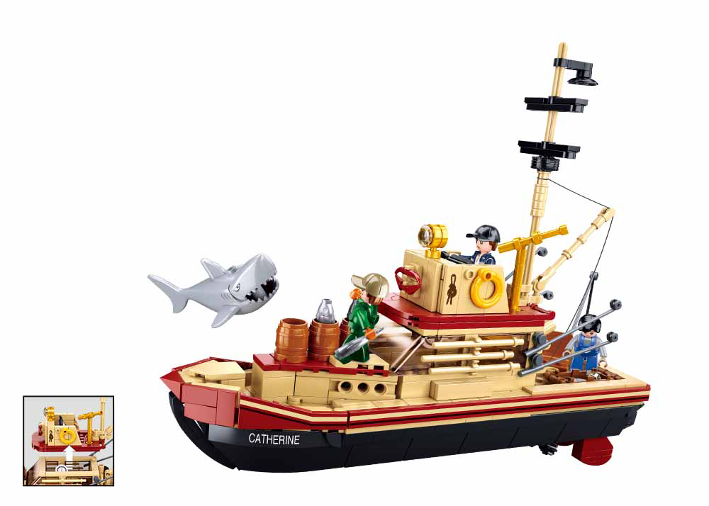 Конструктор SLUBAN Model Bricks Риболовний човен M38-B1118