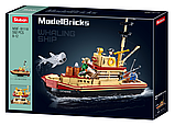 Конструктор SLUBAN Model Bricks Риболовний човен M38-B1118, фото 3