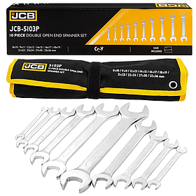 Набір рожкових ключів JCB Tools JCB-5103P в чохлі 10 од 8-36 мм