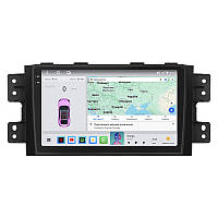 Штатная магнитола Lesko для Kia Borrego I 2008-2011 экран 9" 4/64 QLED CarPlay 4G Wi-Fi GPS 360 Prime