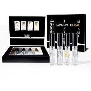 Набір парфумів для чоловіків з феромонами HOT LMTD Pheromone Perfume Мen, 4x5 мл