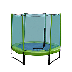 Вуличний батут із сіткою Premium 244 см (green-green) KIDIGO (222760)