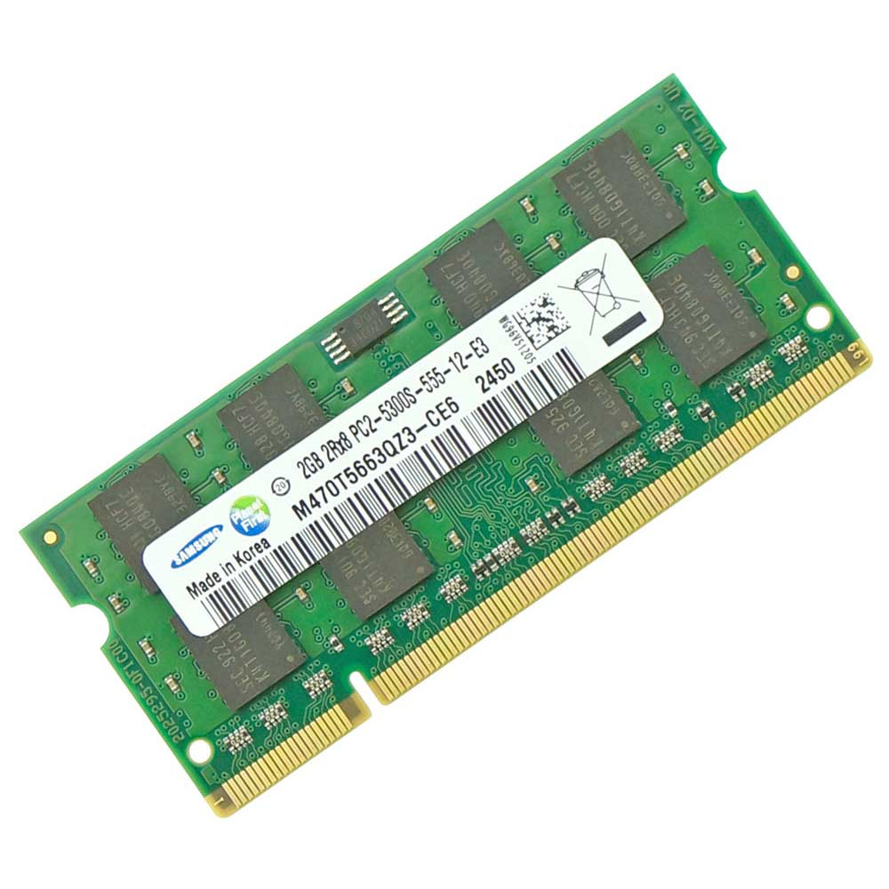 Оперативна пам'ять для ноутбука DDR2-667 2Gb SODIMM PC2-5300 Samsung M470T5663QZ3-CE6 2048MB (7706948)