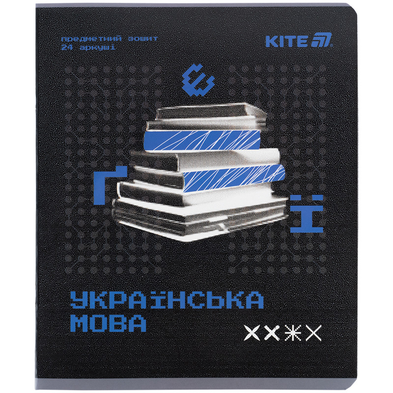 Зошит предметний Kite Techno K25-240-9, 24 аркуші, лінія, українська мова, фото 1