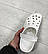 Тапочки шльопанці Crocs крокс сланці білі, фото 5