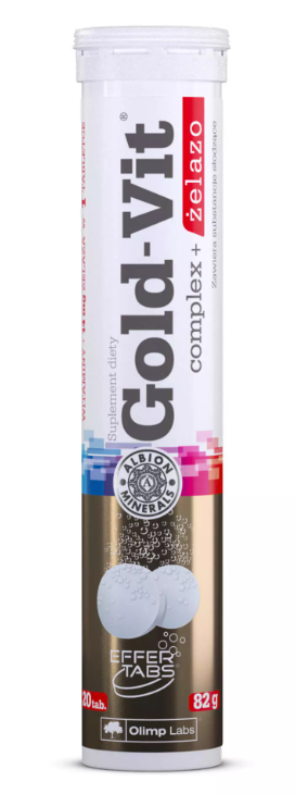 Olimp Gold-Vit Complex + Iron 20 Effervescent Tablets