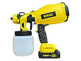 Акумуляторний фарбокопульт DeWalt DXR 651 (36V, 6AH) АКБ розпилювач з регулюванням ширини Девольт, фото 8