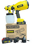 Акумуляторний фарбокопульт DeWalt DXR 651 (36V, 6AH) АКБ розпилювач з регулюванням ширини Девольт, фото 5