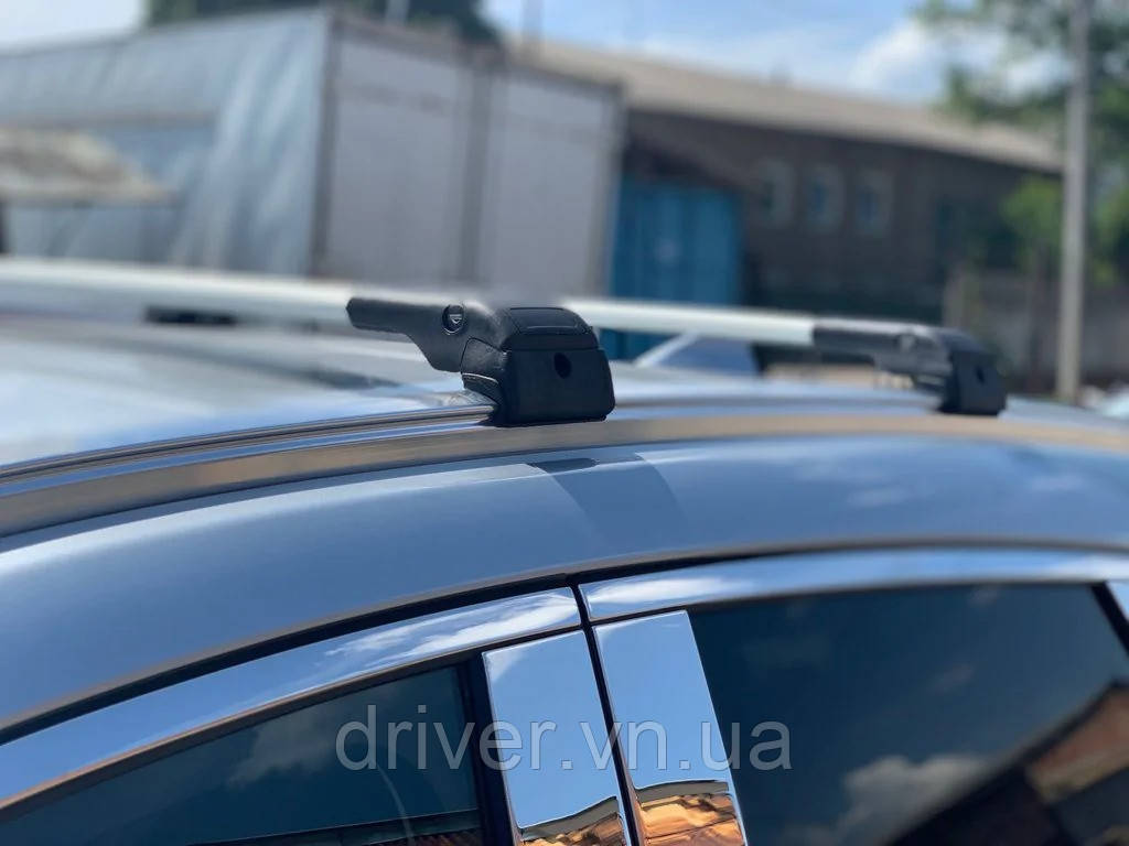 Поперечный багажник на интегрированые рейлинги WingBar (2 шт) Серый для Mercedes GLA X156 2014-2019 гг