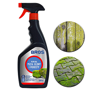 Засіб від моху, водоростей та лишайників Bros 500 мл (Польща)