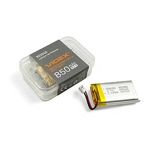 Акумулятор Li-Pol Videx VLF-B902540-85 (9x25x40мм) 850mAh (3.7v) з конектором