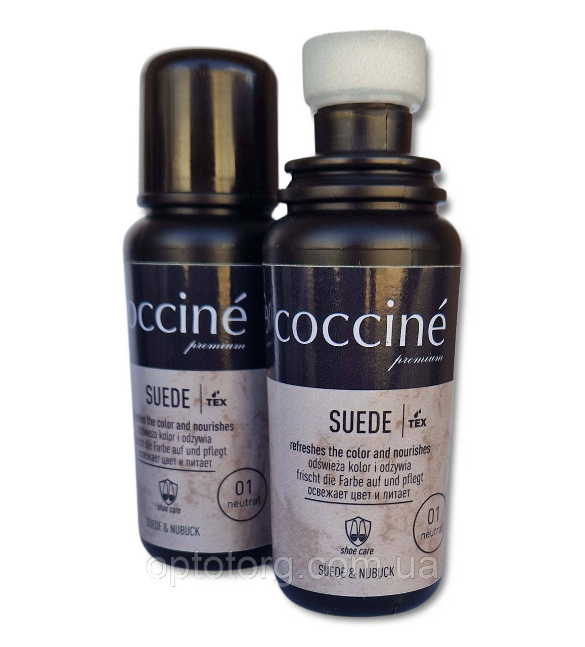 Крем фарба рідка Натуральна для замші, нубуку та велюру COCCINE SUEDE Кочине 75мл Польща