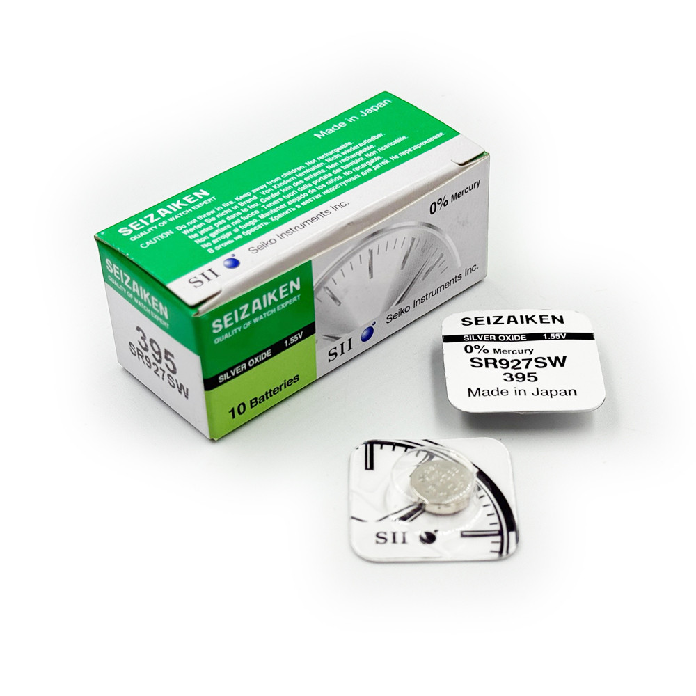 Годинникова батарейка 395 / SR927SW / AG7 Seizaiken (Seiko) Silver Oxide (1.55v) 1шт., фото 1