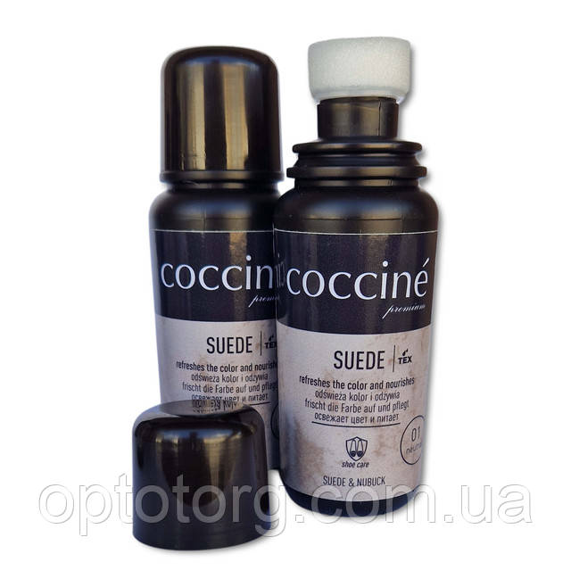 Крем фарба рідка Натуральна для замші, нубуку та велюру COCCINE SUEDE Кочине 75мл Польща