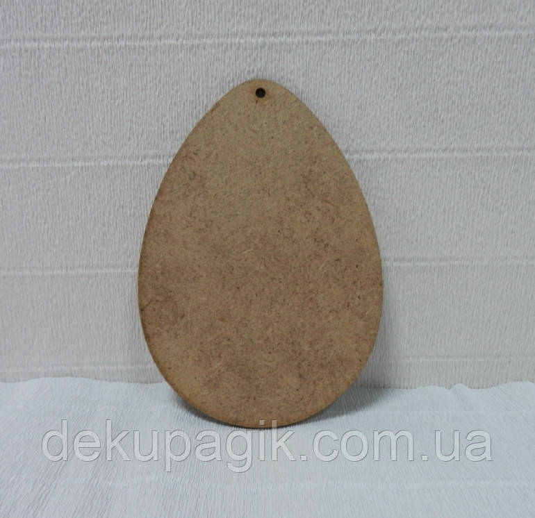 Підвіска декоративна Яйце 10см, мдф 3мм (арт823), фото 1