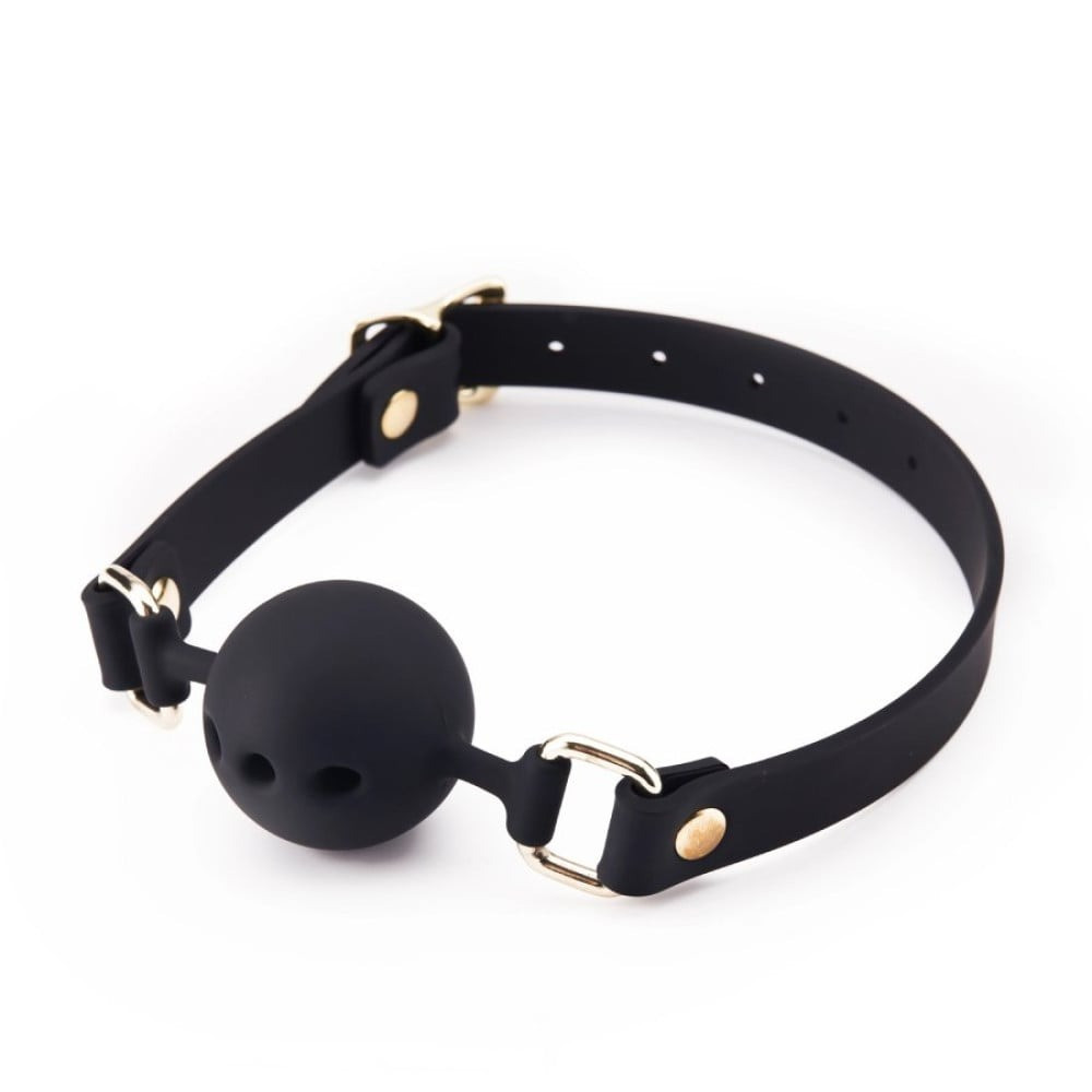 Капелюх із кулькою Roomfun Mouth Ball Gag силіконовий, чорний, фото 1