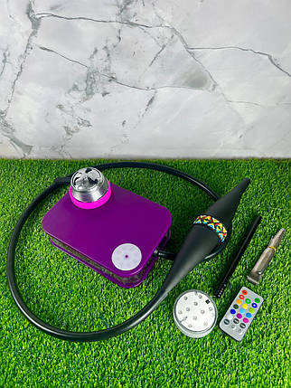 Кальян "Capsule Nanosmoke Purple" з мундштуком "Bazooka", фото 1