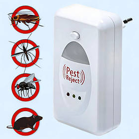 Відлякувач мишей і комах ультразвуковий Pest Reject, 220V, 11х6,5см (Ультразвук від тарганів і комарів)