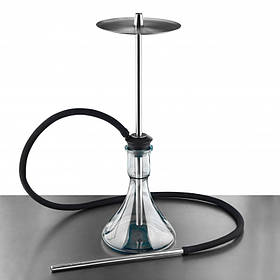 Кальян Tiaga Hookah Classic із нержавіючої сталі з прозорою колбою Candy Loop