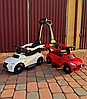 Дитяча машинка-каталка толокар Gordon (батьківська ручка, педаль газу, світлові та звукові ефекти), Червоний, фото 8