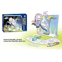 Мультимедийная доска с проектором YM 23 для детей, которая помогает развивать творческие навыки, с подсветкой