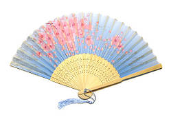 Віяло-блакитне жіноче на літо Сакура