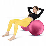 М'яч для фітнесу (арахіс) 4FIZJO Air Ball Peanut 45 x 90 см Anti-Burst Pink (P-5907739318565), фото 3