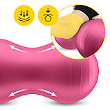 М'яч для фітнесу (арахіс) 4FIZJO Air Ball Peanut 45 x 90 см Anti-Burst Pink (P-5907739318565), фото 10