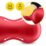 М'яч для фітнесу (арахіс) 4FIZJO Air Ball Peanut 45 x 90 см Anti-Burst Red (P-5907739318558), фото 5