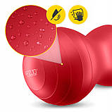 М'яч для фітнесу (арахіс) 4FIZJO Air Ball Peanut 45 x 90 см Anti-Burst Red (P-5907739318558), фото 8