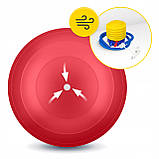 М'яч для фітнесу (арахіс) 4FIZJO Air Ball Peanut 45 x 90 см Anti-Burst Red (P-5907739318558), фото 7