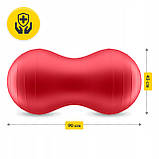 М'яч для фітнесу (арахіс) 4FIZJO Air Ball Peanut 45 x 90 см Anti-Burst Red (P-5907739318558), фото 9