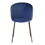 Стілець Lilo синій вельвет, фото 2