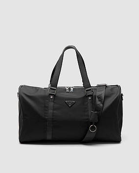 💎 Prada Re-Nylon and Brushed Leather Duffel Bag 46 х 24 х 19 см