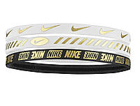 Nike Metallic Headbands 3 Pack — Гумки Для волосся