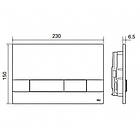 Кнопка зливу для інсталяції OLI подвійна матована хром 174410 152941, фото 2