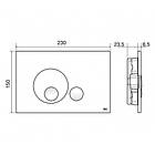Кнопка зливу для інсталяції OLI подвійна сіра 174404 152953, фото 3