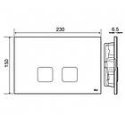 Кнопка зливу для інсталяції OLI подвійна чорна 174415 70829, фото 2
