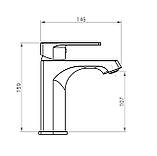 Змішувач для умивальника DOMINO Dionis DDD-401, фото 8