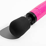 Вібромасажер DOXY Die Cast Massager Hot Pink, дуже потужний, живлення 220 В, металевий корпус KityS, фото 3