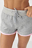 Шорти з ефектом подвійного шару - сірий цвет, M (є розміри) XL, Нове, фото 4