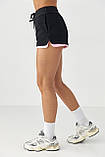 Шорти з ефектом подвійного шару - чорний цвет, M (є розміри), фото 5