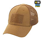 M-TAC БЕЙСБОЛКА ТАКТИЧНА З СІТКОЮ ELITE FLEX COYOTE BROWN
