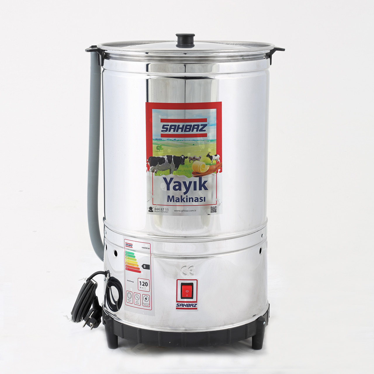 Маслоробка для вершкового масла з нержавійки Bartech 37 л, Туреччина, фото 1