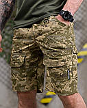 Тактичні шорти PLEZENTVIL 7.62 піксель з еластичними вставками ріп-стоп ПП7474 ТМ, фото 2
