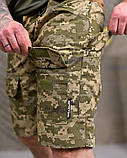 Тактичні шорти PLEZENTVIL 7.62 піксель з еластичними вставками ріп-стоп ПП7474 ТМ, фото 4