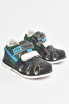 Сандалі дитячі для хлопчика чорного кольору Уцінка р.22 209314S