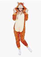 Кигуруми для взрослых Тигр Дисней на пуговицах | Плюшевый комбинезон пижама Тигруля Дисней. Топ!