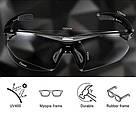 Спортивні сонцезахисні окуляри RockBros-10143 з фотохромною лінзою та діоптричною вставкою, фото 4