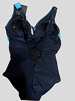 Купальник слитный 2025 25811  Fuba черный-бирюзовый(В НАЛИЧИИ ТОЛЬКО 50 52 54 56 58 УКР р-ры), фото 4